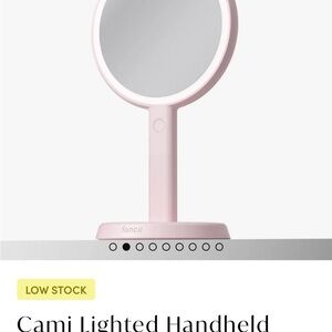 Fancii Pink Lighted Handheld Makeup Mirror